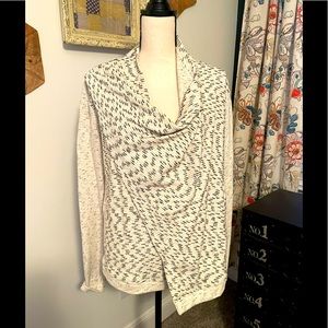 Lucky Brand front drape knit wrap jacket